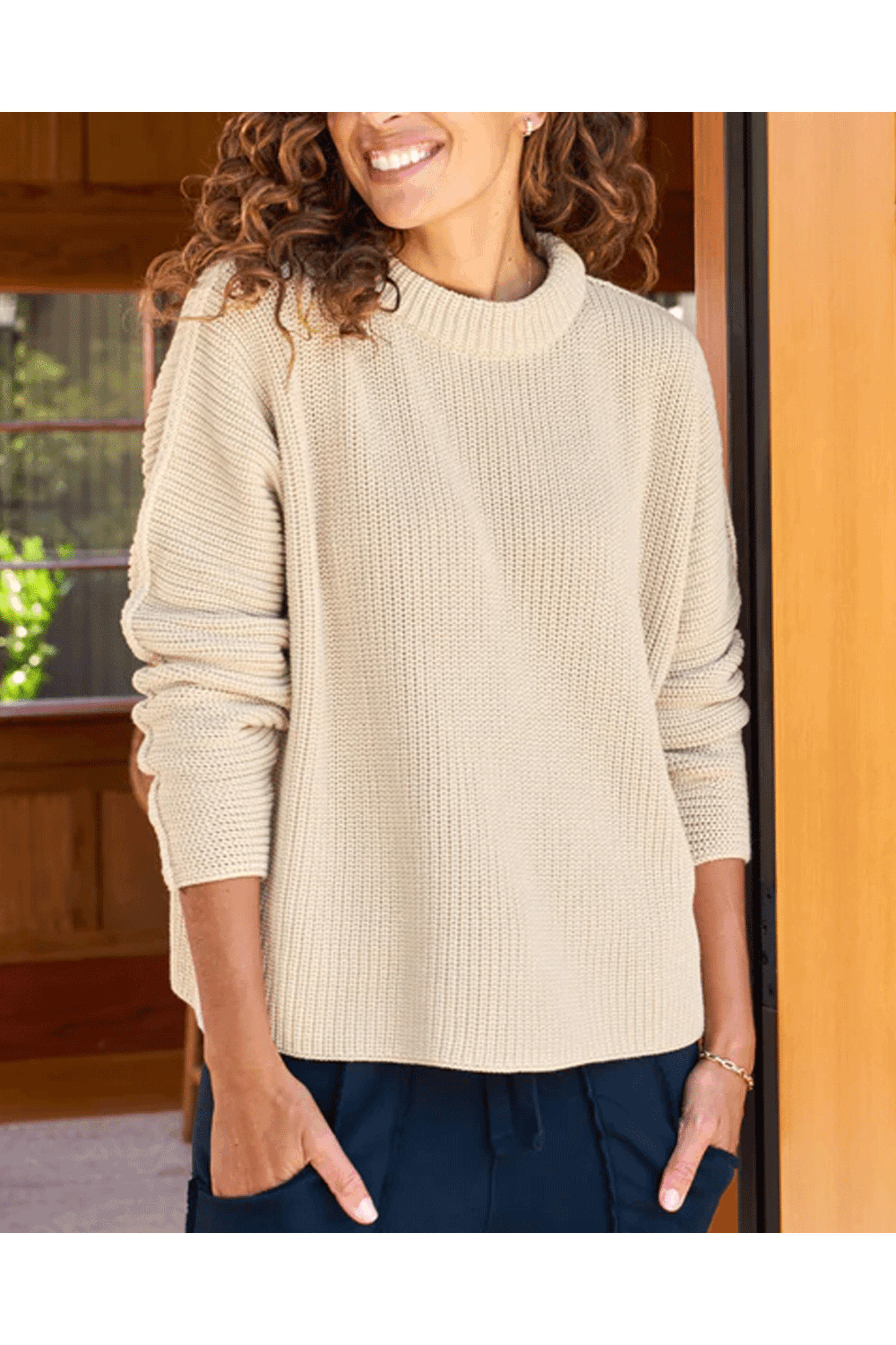Frank & Eileen - Sand Montecito Sweater