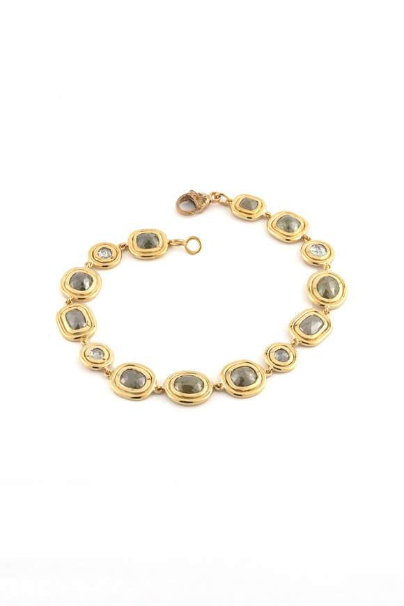 Sylva & Cie Rough Cut Diamond Tennis Bracelet