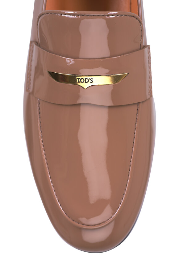 Tod's - Tan Patent Leather Loafer