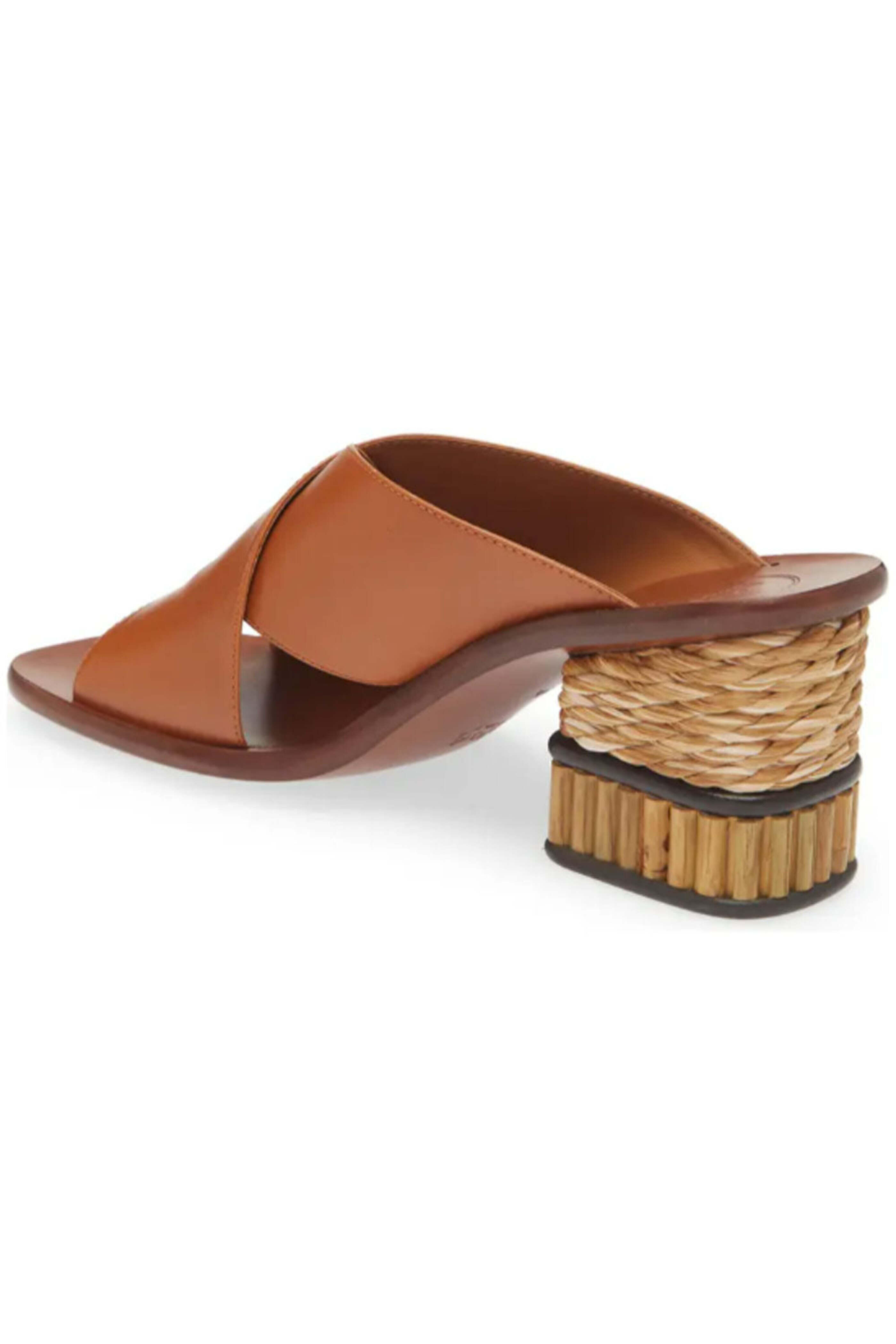 Chloé - Laia Criss Cross Sandal in Ochre | Mitchell Stores