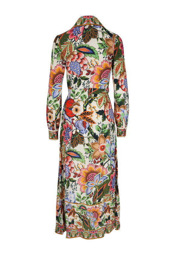 Etro - Multi Floral Print Shirt Dress 