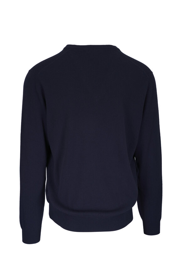 Loro Piana - Navy Baby Cashmere Classic V-Neck Sweater