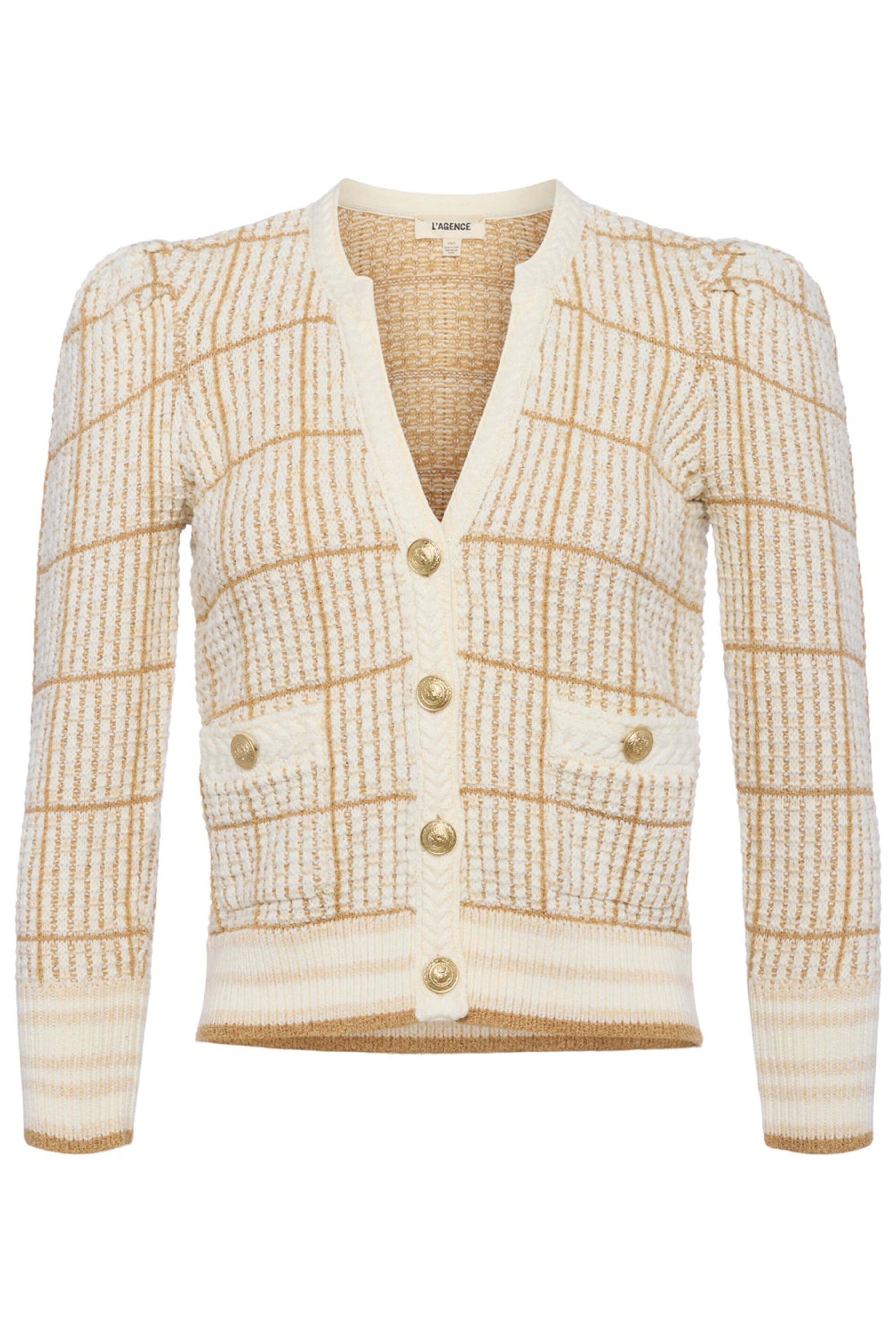 L'Agence - Jenni Ivory & Cappuccino Cardigan