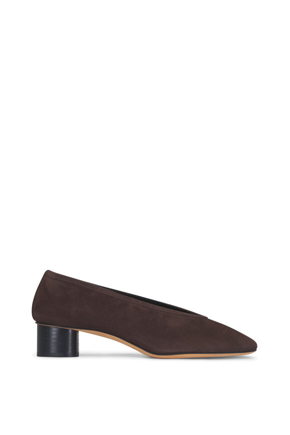 Le Monde Béryl Luna Chocolate Suede Pump, 40mm - view 4