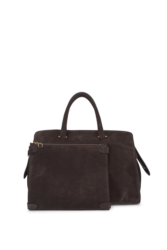 Métier Private Eye Chocolate Suede Satchel - view 4