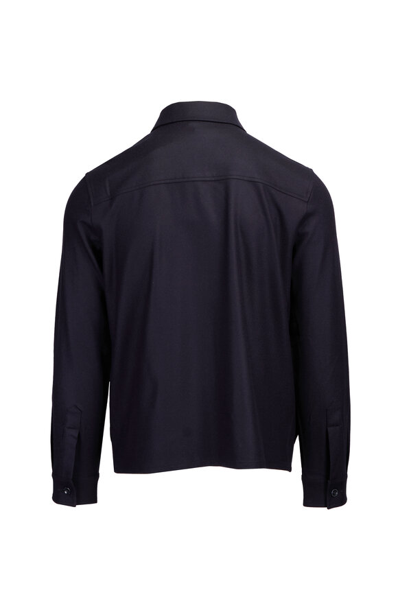 Marco Pescarolo Urus Navy Blue Cashmere Full Zip Jacket - view 2