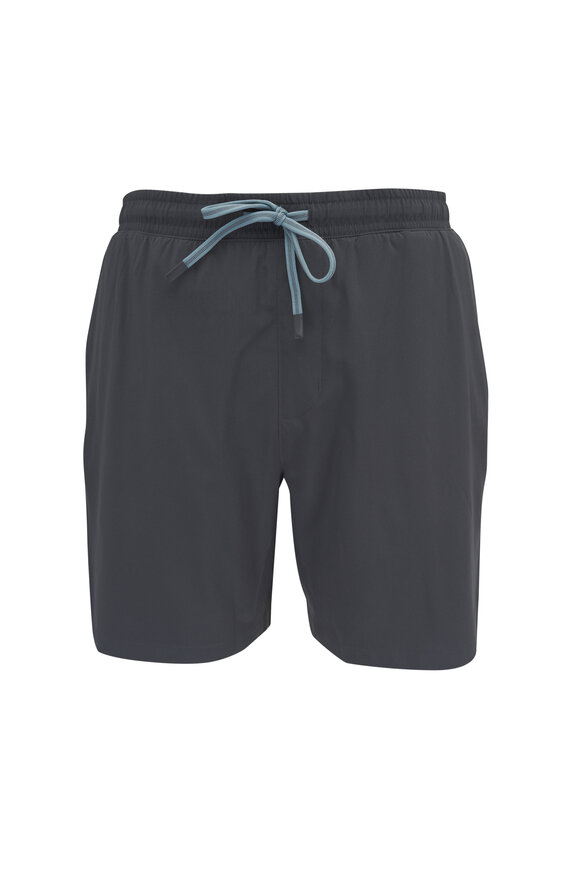 Faherty Brand Shorelite Cowry Gray Active Shorts