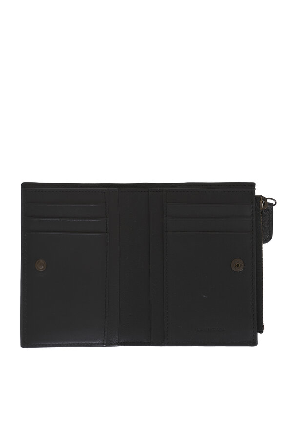 Balenciaga Le City Black Leather Bi-Fold Wallet - view 3