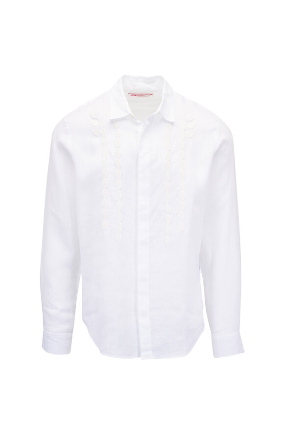 Brunello Cucinelli - White Slim Fit Sport Shirt | Mitchell