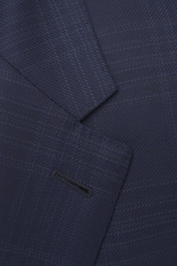 Zegna - Navy Tonal Plaid Wool Sportcoat