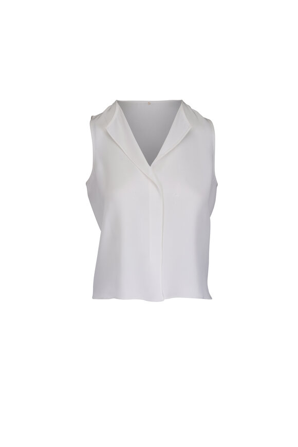 Peter Cohen Solo Ethnic 4-Ply Silk Tank