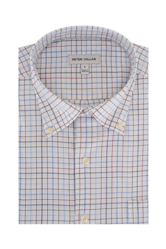 Peter Millar - Louis Brown & Blue Check Sport Shirt