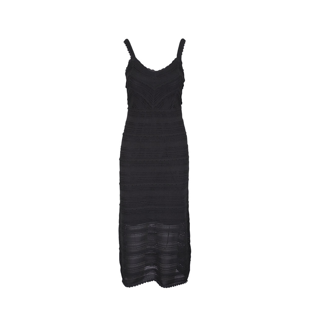 Zimmermann - Lucky Lace Black Knit Dress | Mitchell Stores