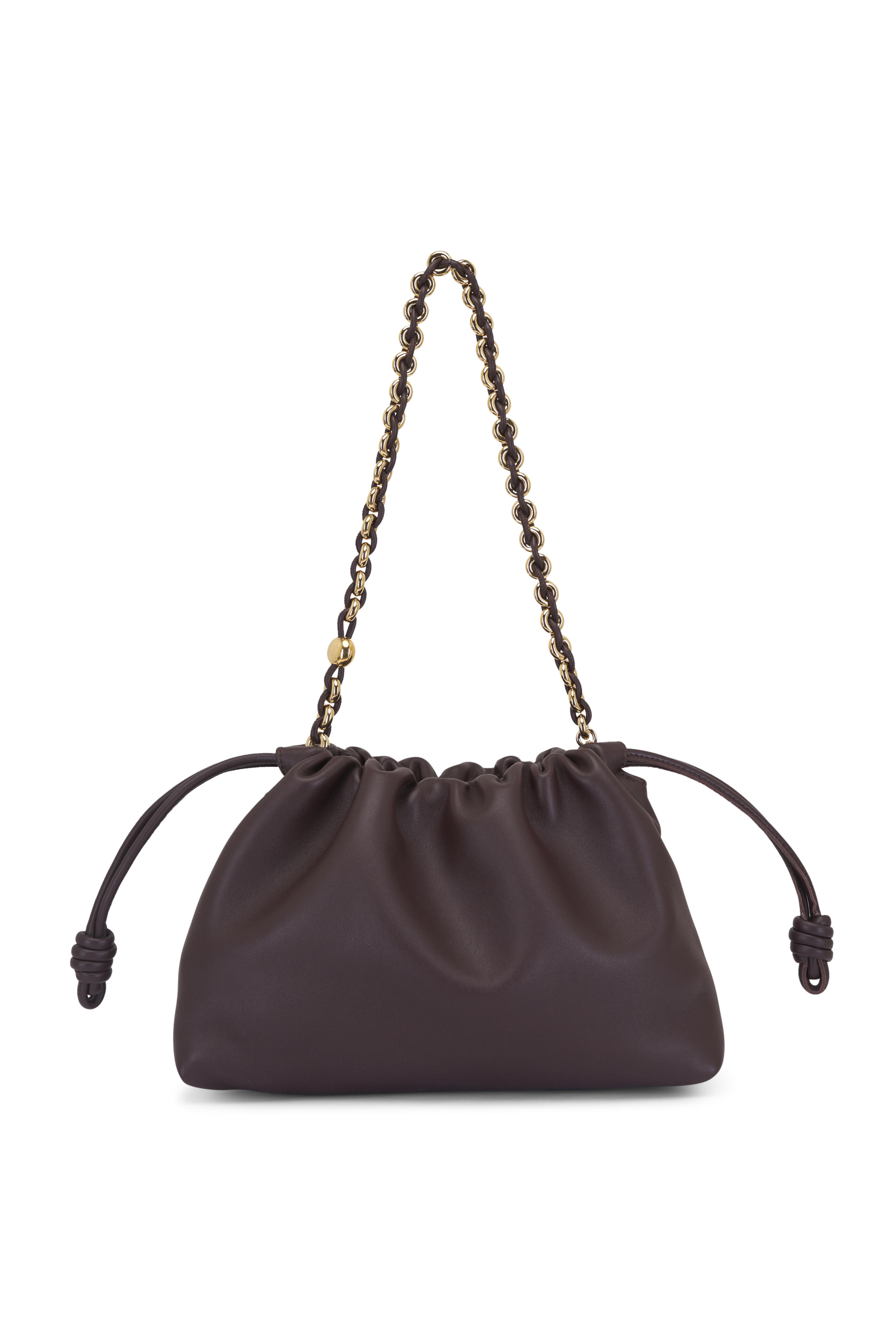 バッグ・カバンその他 Loewe Flamenco Purse medium bag in Dark Brownie Loewe - Medium Flamenco Dark Brownie Leather Clutch
