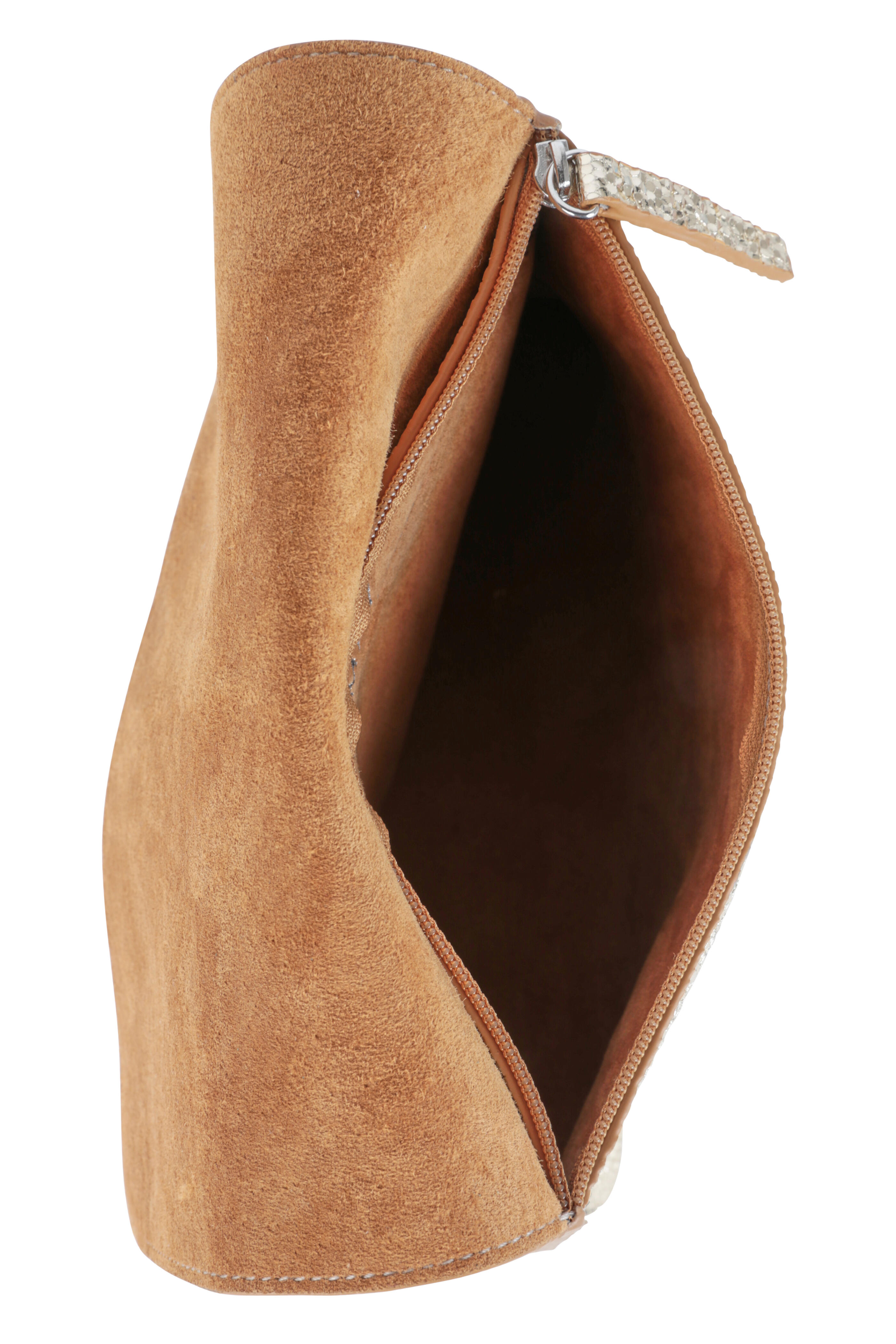 B May Bags - Prosecco Metallic Leather Crossbody