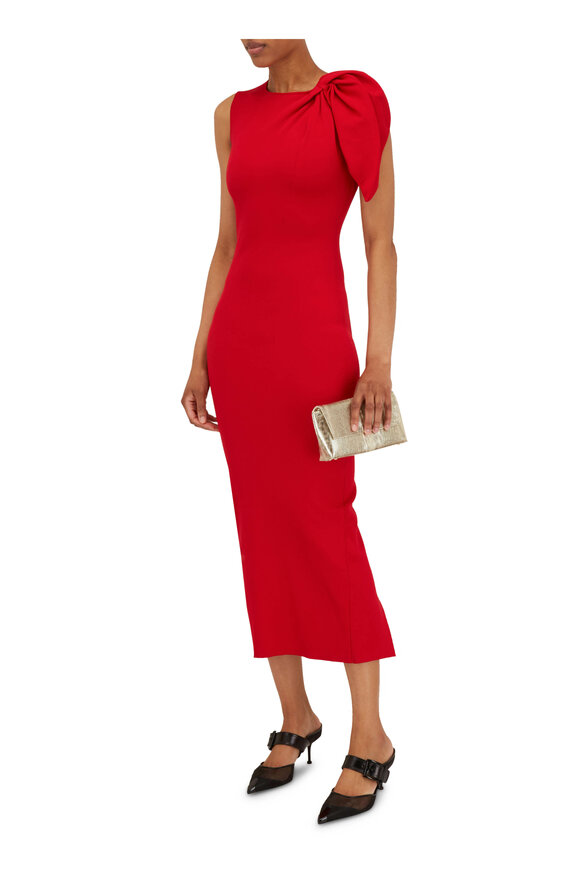 Roland Mouret - Red Knit Maxi Dress