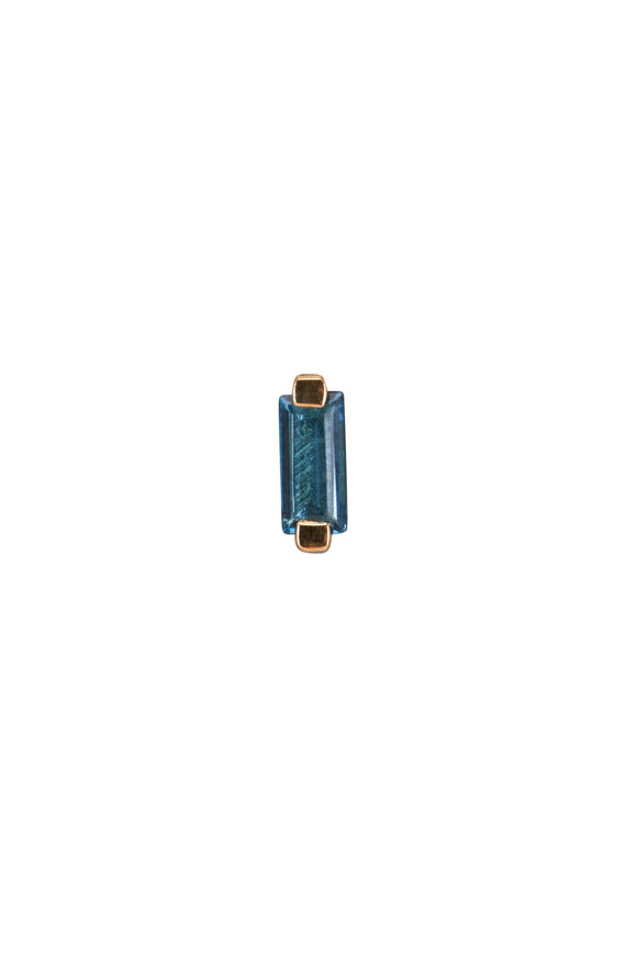 Cristina V. - London Blue Topaz Baguette Stud Earrings