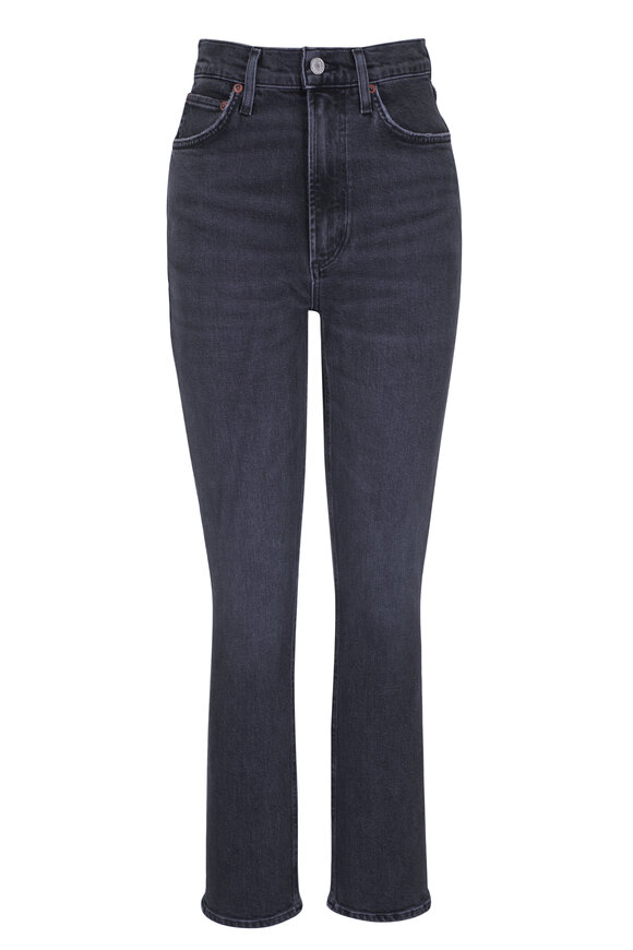 Agolde High Rise Stovepipe Black Jean