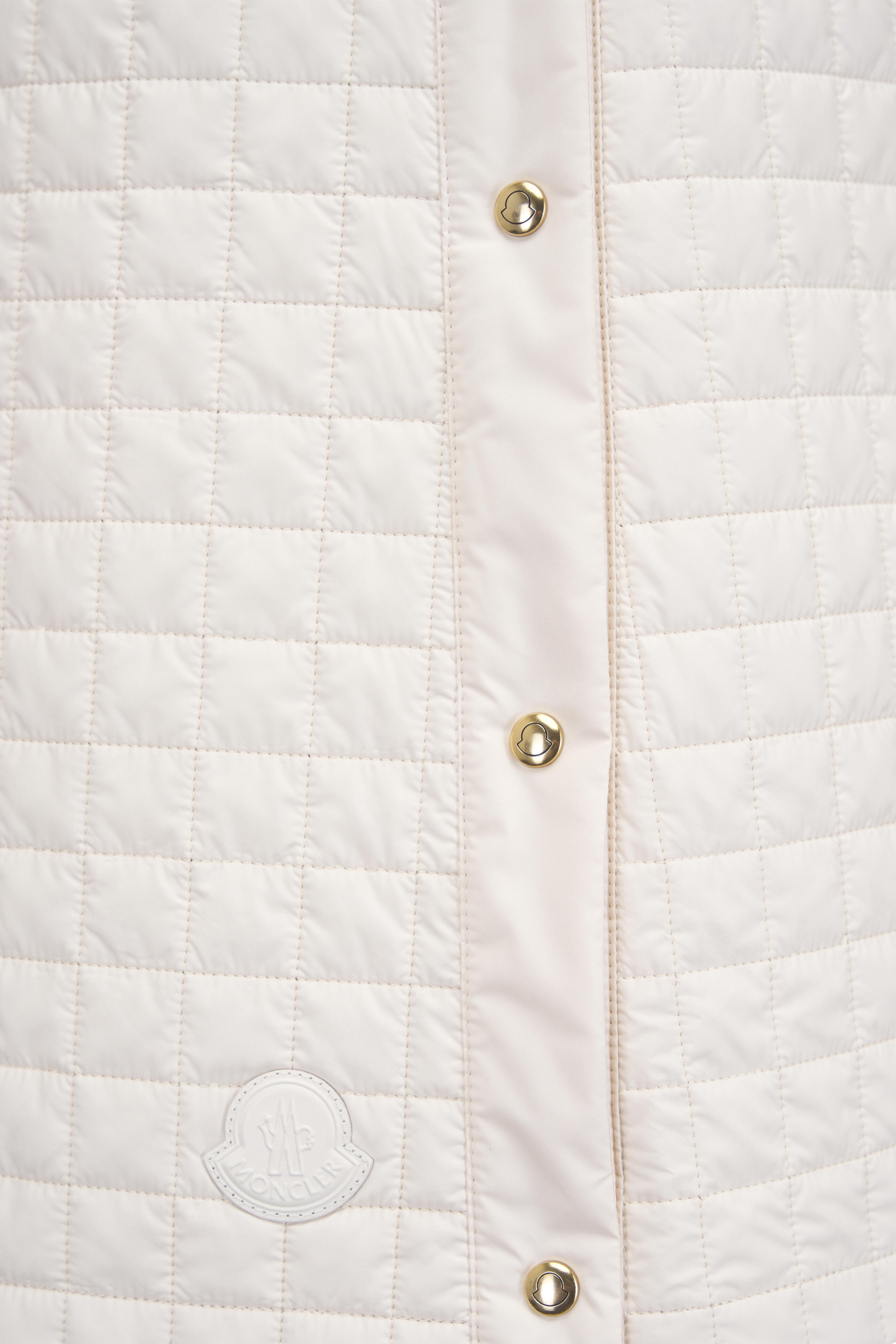 Moncler - Gonna Cream Quilted Midi Skirt | Mitchell Stores