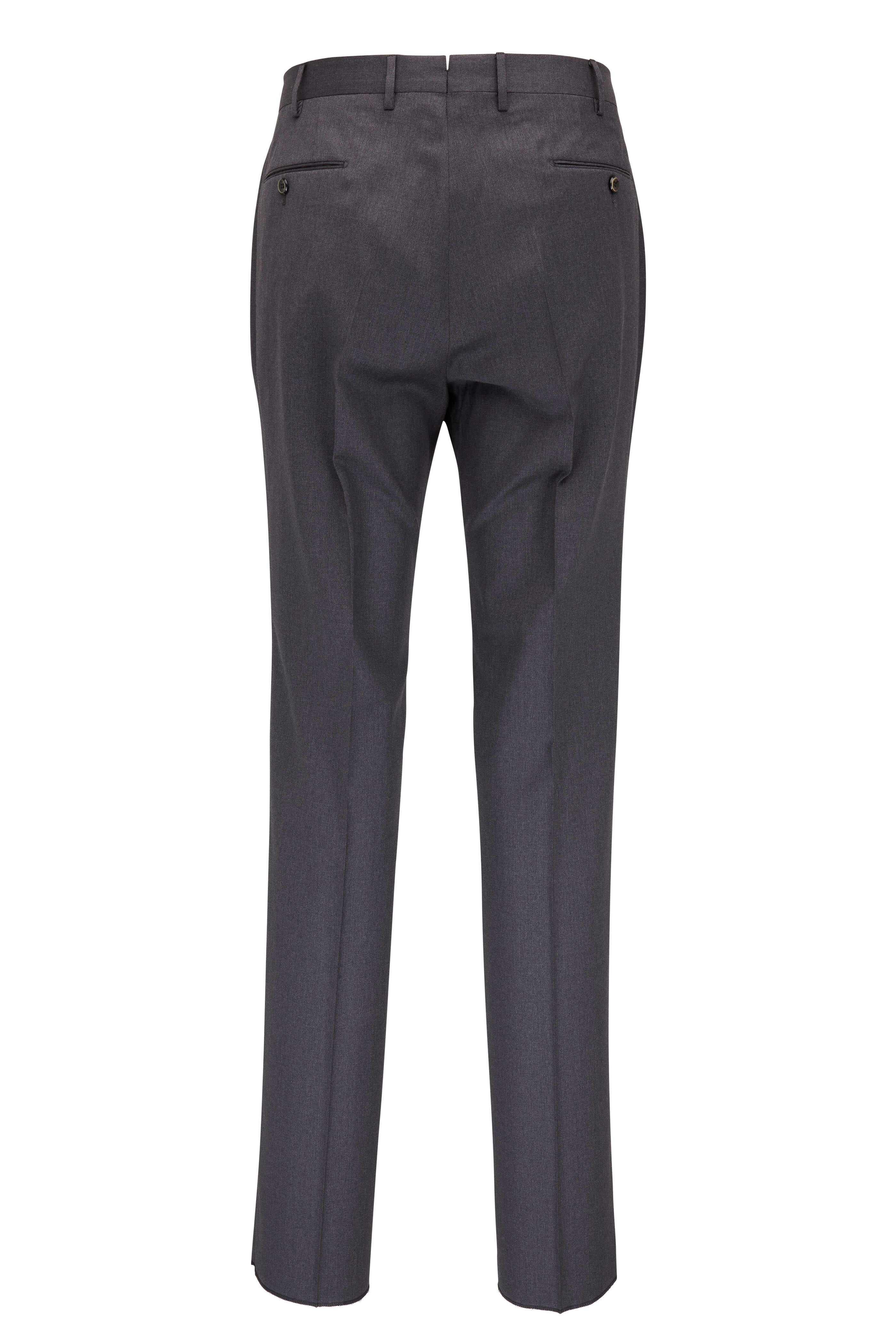 PT Torino - Gray Wool Blend Slim Fit Pant | Mitchell Stores