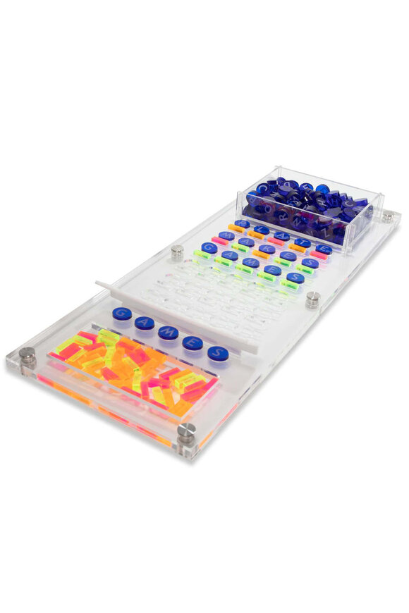 Luxe Dominoes El Word Guess in Neon