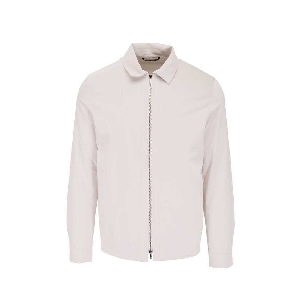 Marco Pescarolo - White Techno Zip Jacket | Mitchell Stores