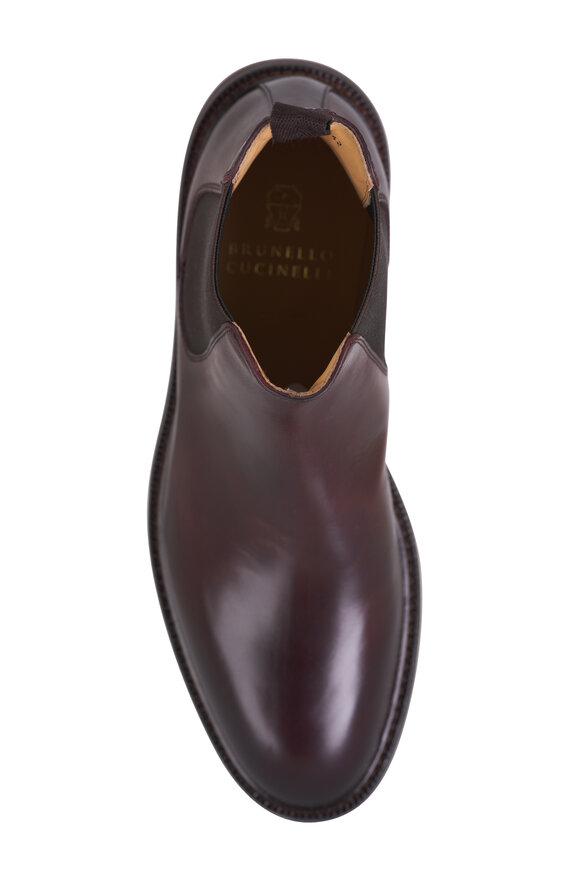 Brunello Cucinelli - Cocoa Leather Chelsea Boot