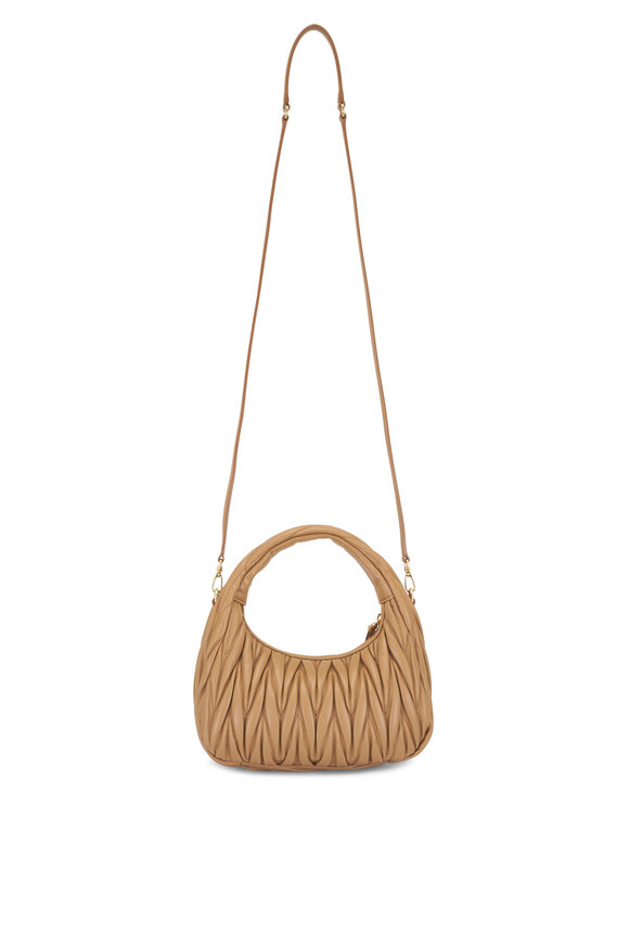 Miu Miu Small Wander Caramel Quilted Crossbody - view 3