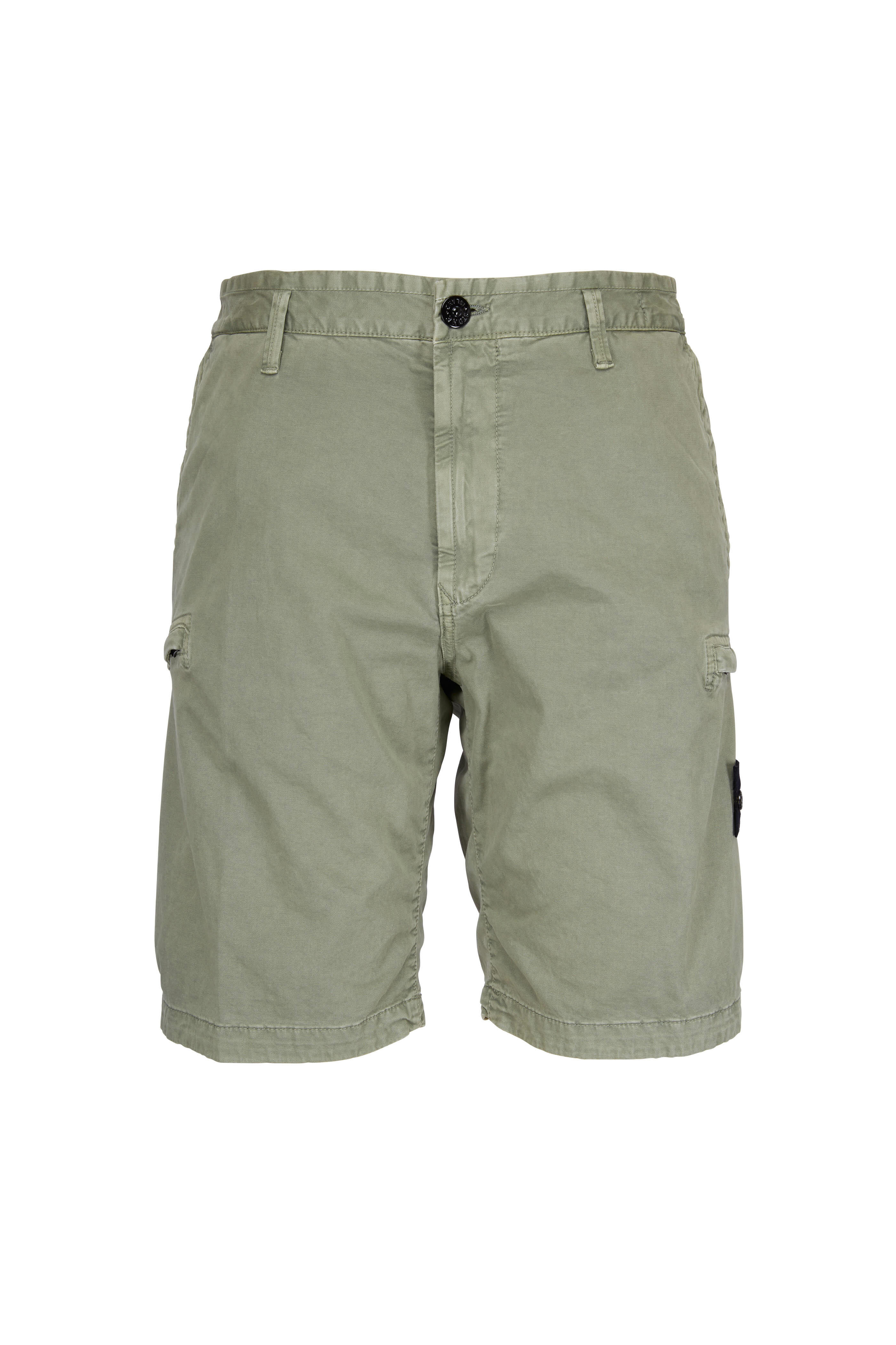 Stone Island - Sage Bermuda Cargo Shorts