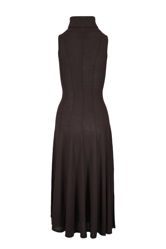 TWP After Dark Brown Wool Sleeveless Dress - view 2