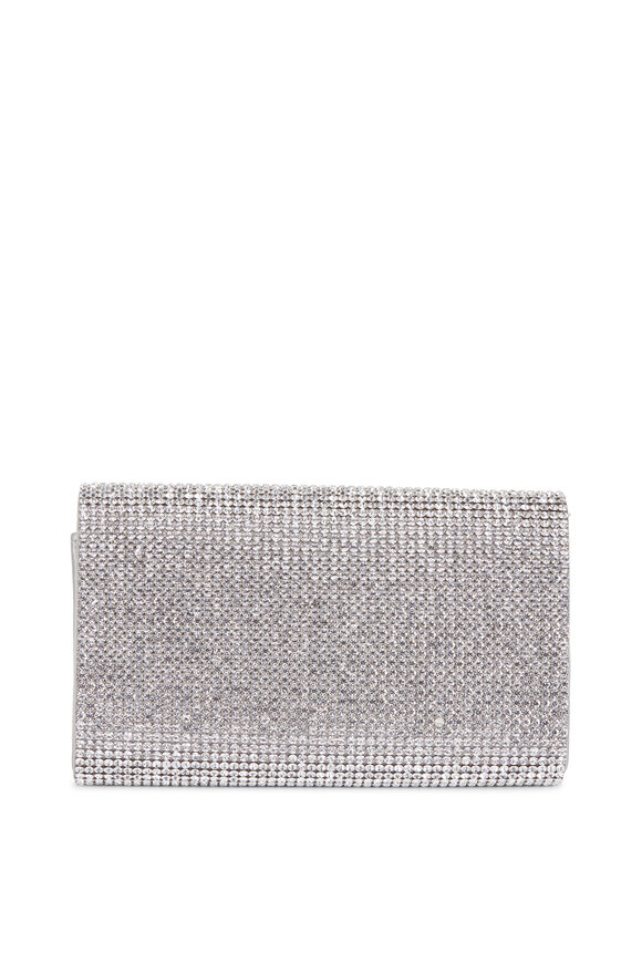 Judith Leiber Couture - Fizzy Silver Full Bead Clutch 