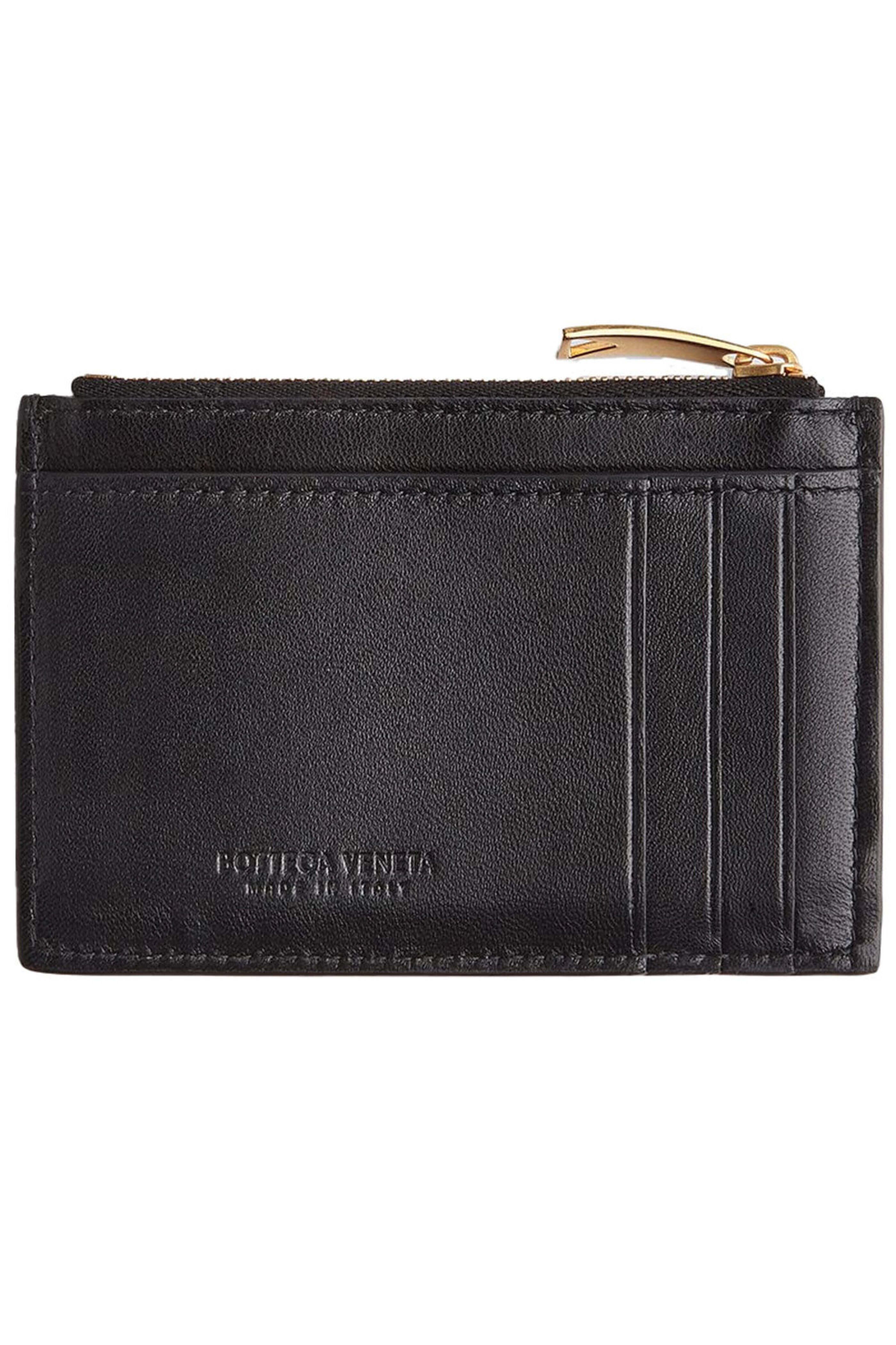 Bottega Veneta - Zipped Card Holder in Black