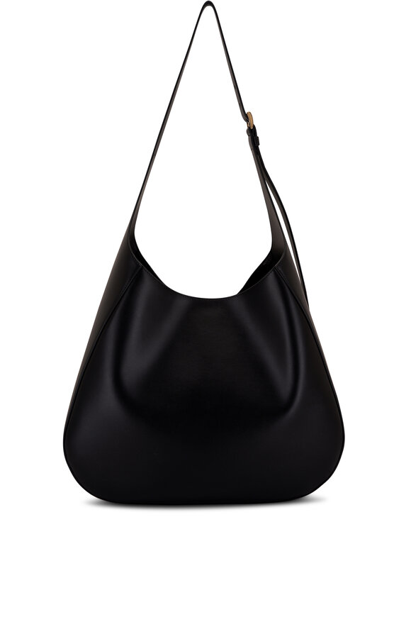 Prada - Black Large Leather Top Stitch Shoulder Bag 