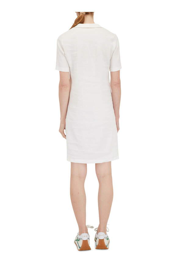 Peter Cohen Paola White Stretch Linen Dress - view 4