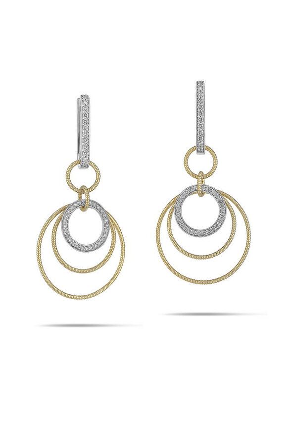 Miseno 18k Yellow Gold Diamond Sabbia D'oro Earring