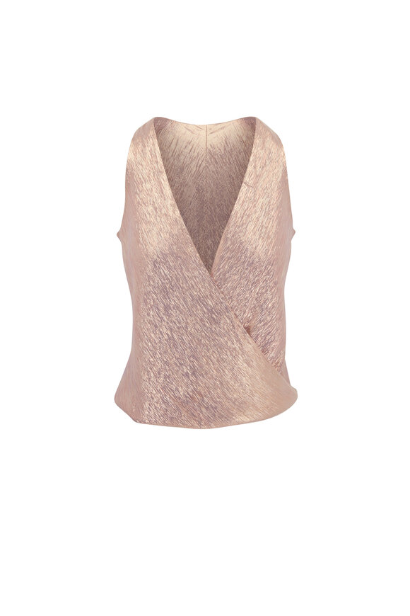 Peter Cohen - Lilac Metallic Chiffon Hi Tide Top 