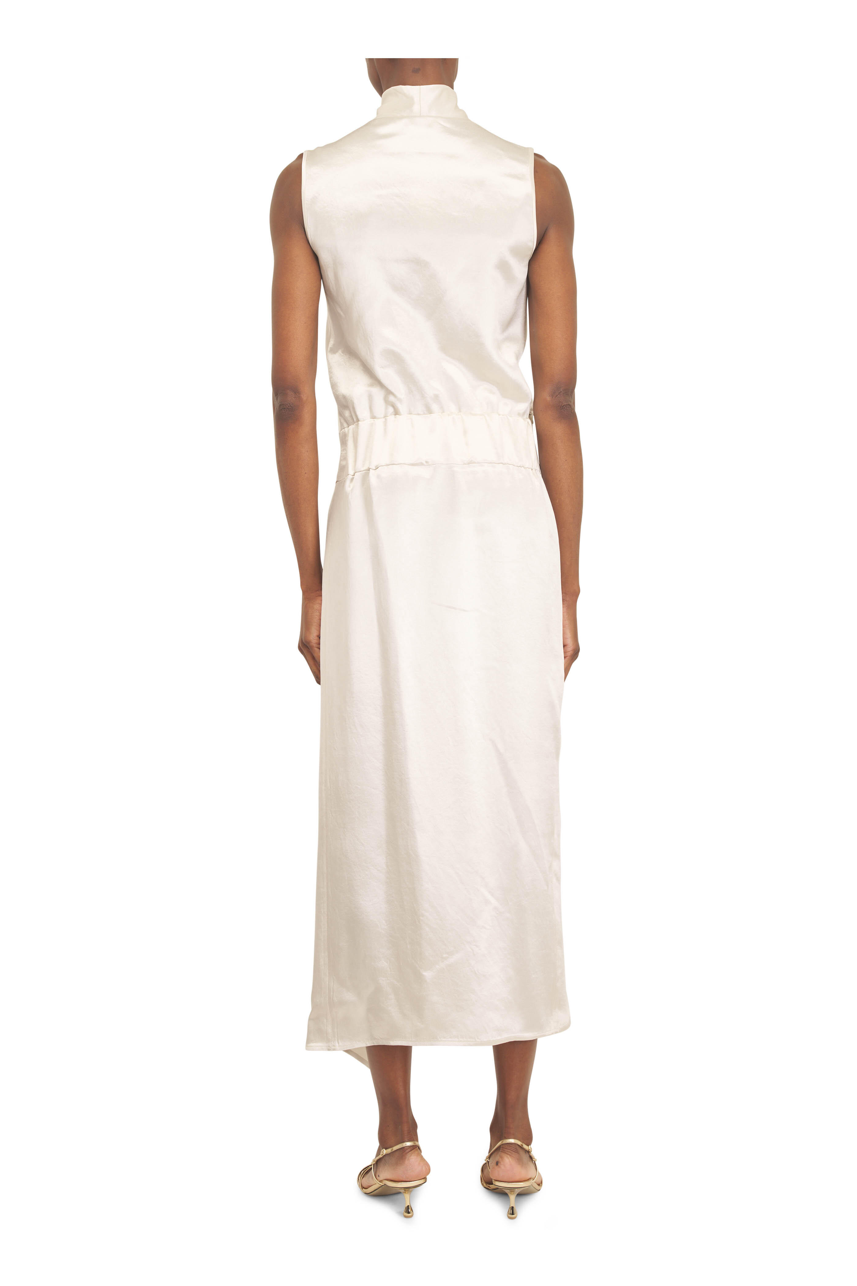 Zero + Maria Cornejo - Jazmin Ero Chalk Shiny Drape Dress - view 3