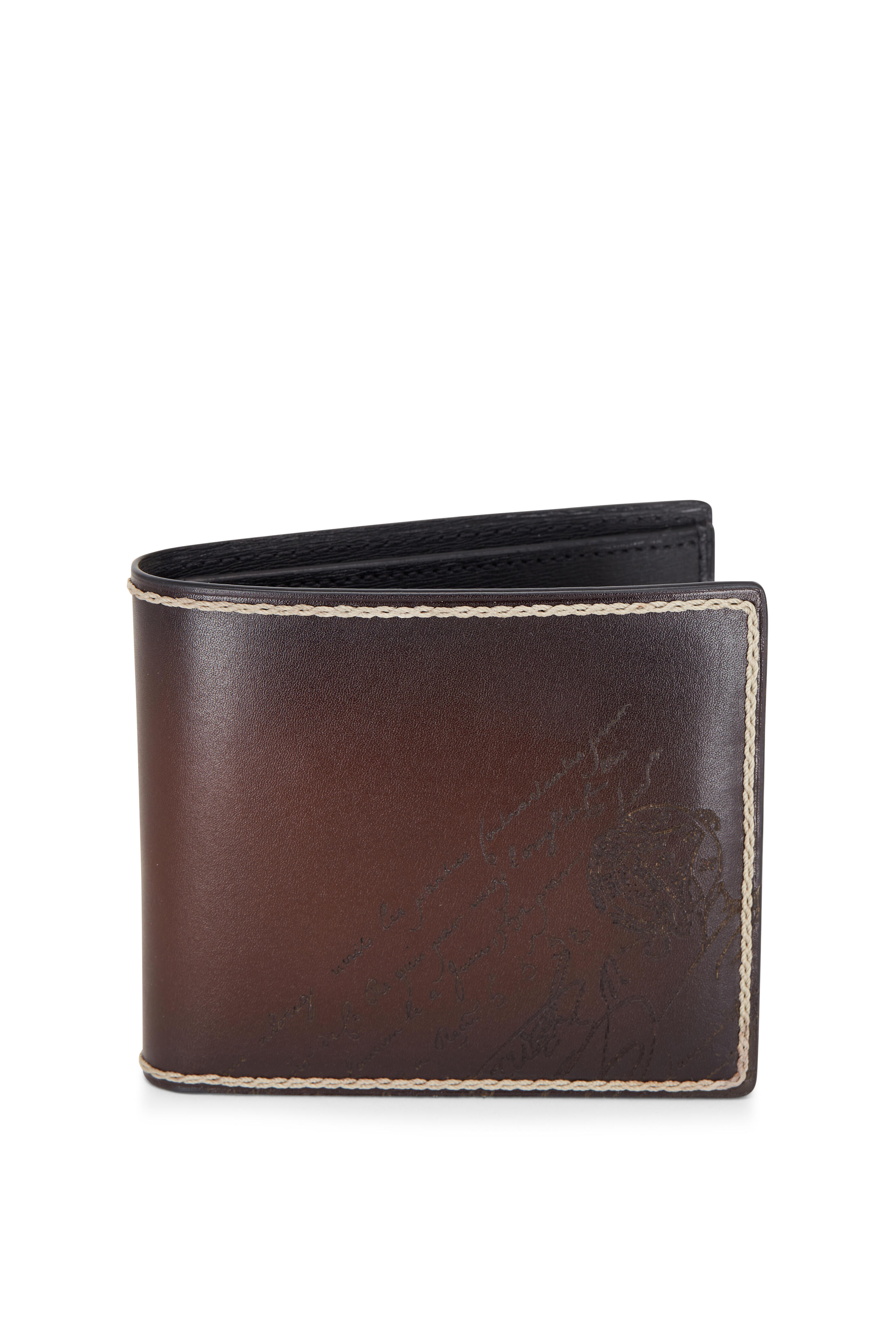 Makore Slim Leather Wallet - Size: Tu - Men - Berluti