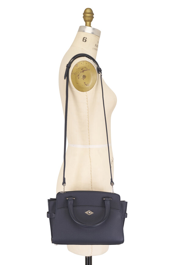 Métier Mini Private Eye Midnight Leather Satchel - view 5