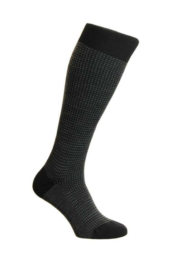 Pantherella  Highbury Over the Calf Sock in Black