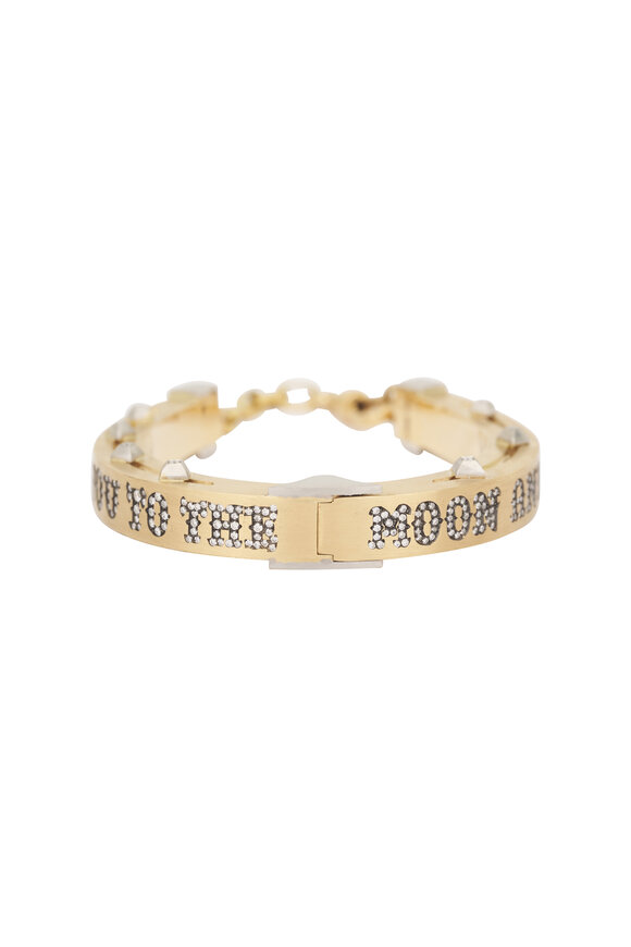 Circa 1700 Love & Luck To The Moon Cuff Bracelet - view 2