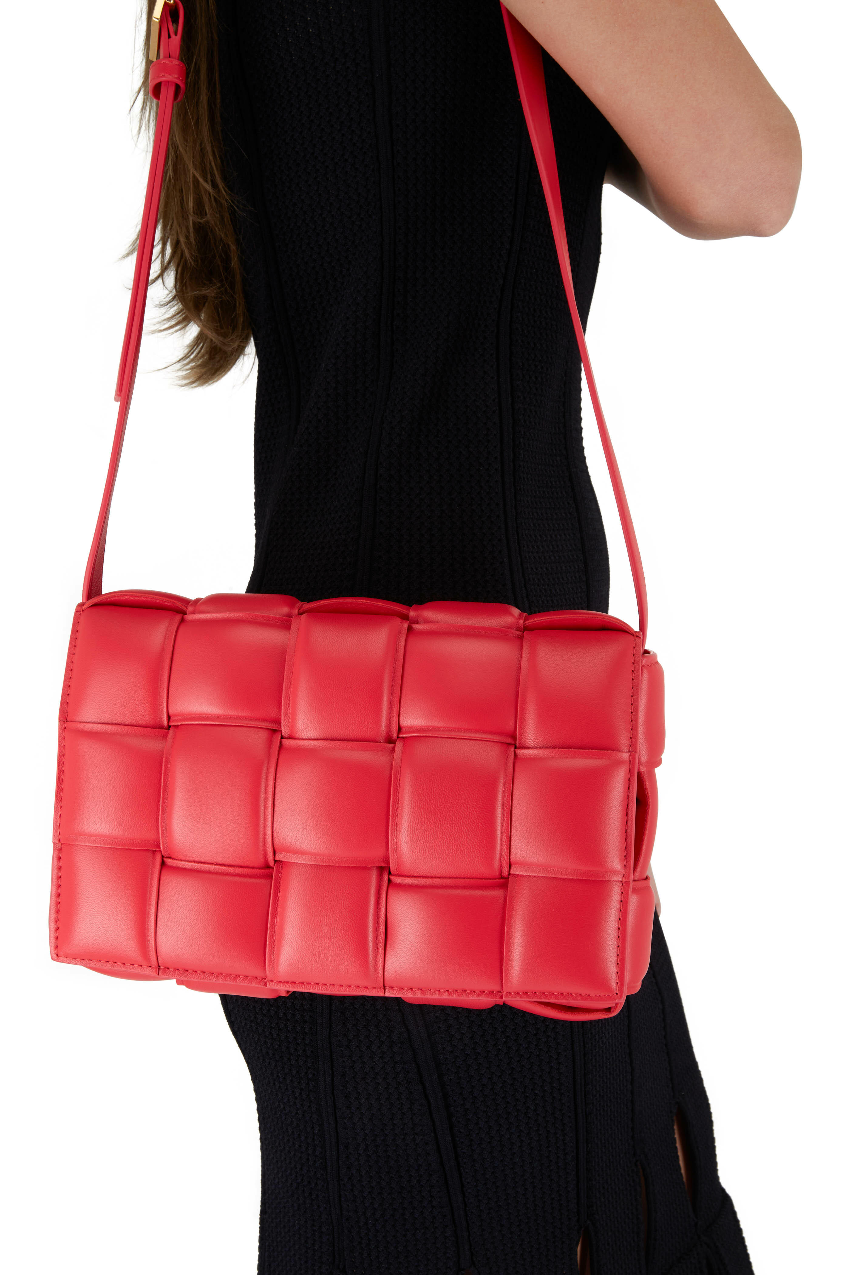 Woven Padded Shoulder Bag, Fashion Padded Bag Woman