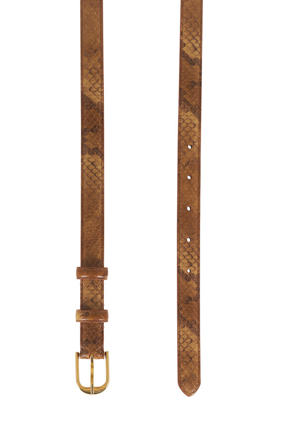Nili Lotan Jane Camel Embossed Leather Belt - view 2