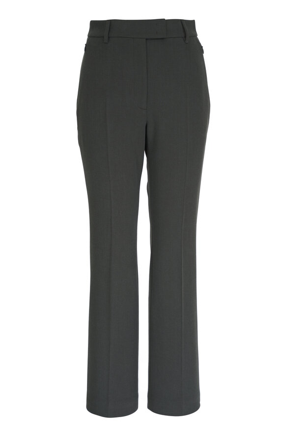 Akris Francy Kale Kick Flare Crop Pant