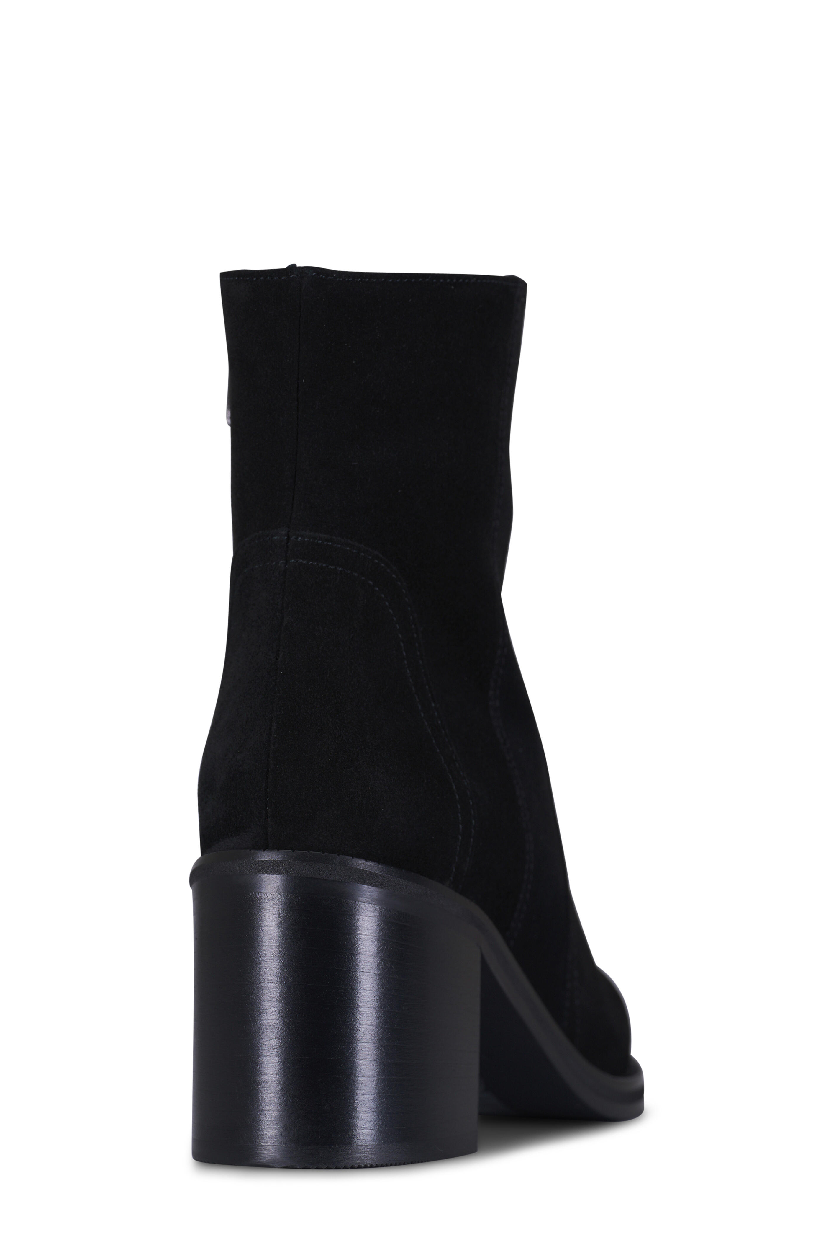 Aquatalia - Janella Black Suede Bootie, 70mm