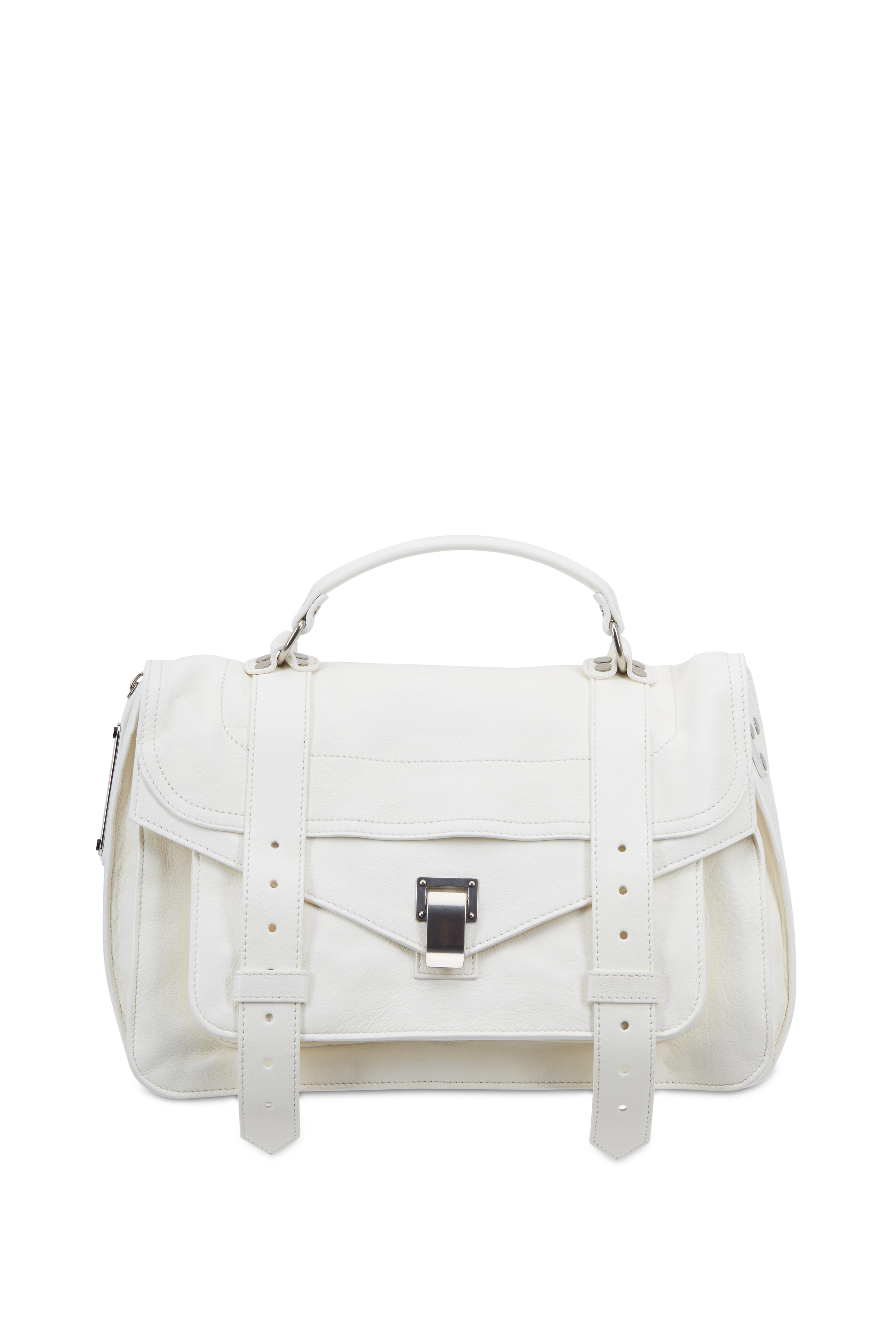 Proenza Schouler - PS1 Medium White Leather Satchel
