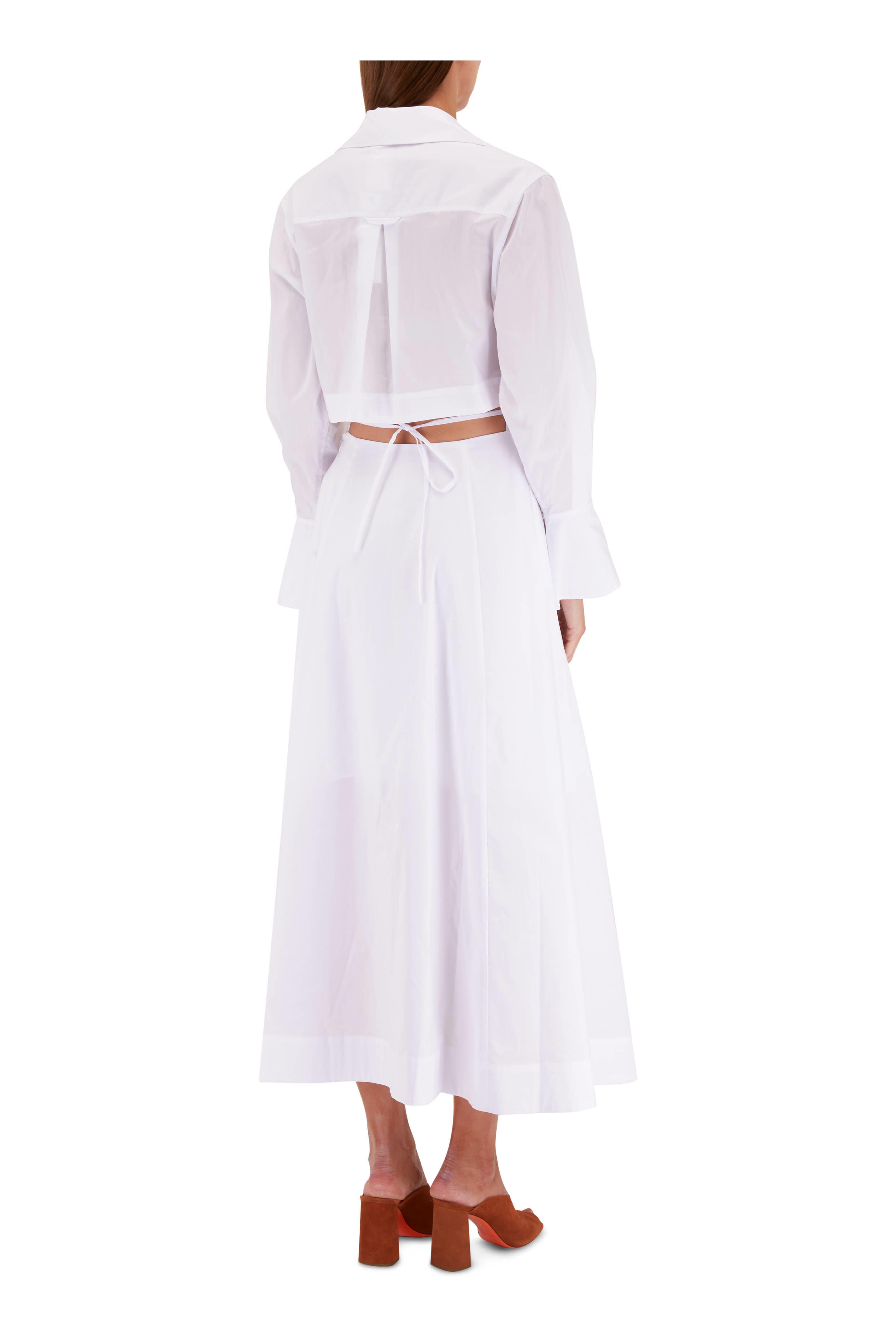 Simkhai - Signature Alex White Shirt Maxi Dress