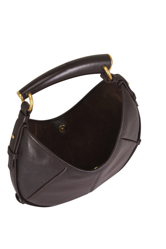 Saint Laurent Small Mombasa Santal Leather Hobo - view 6