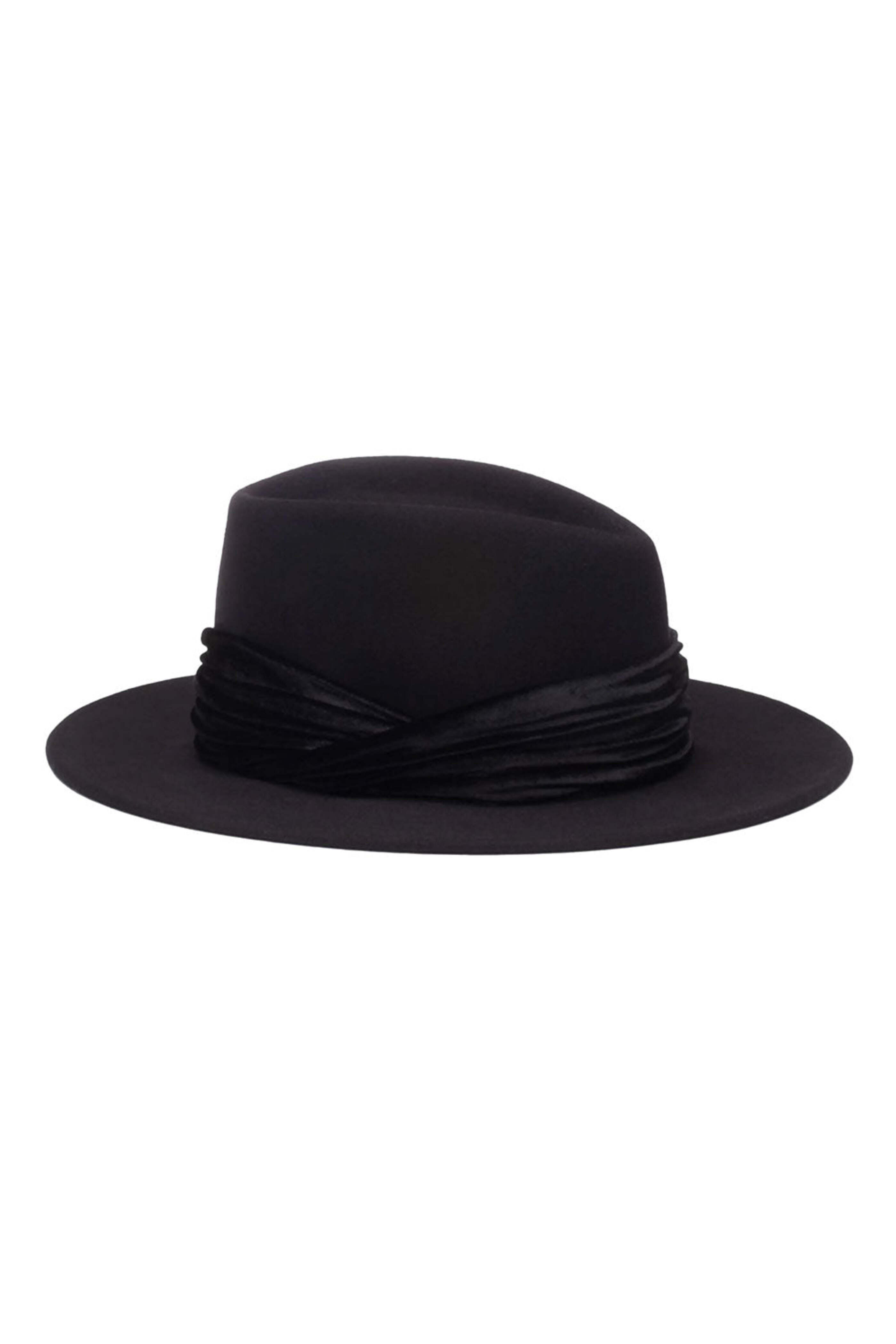 Eugenia Kim - Blaine Wool Fedora Hat in Black