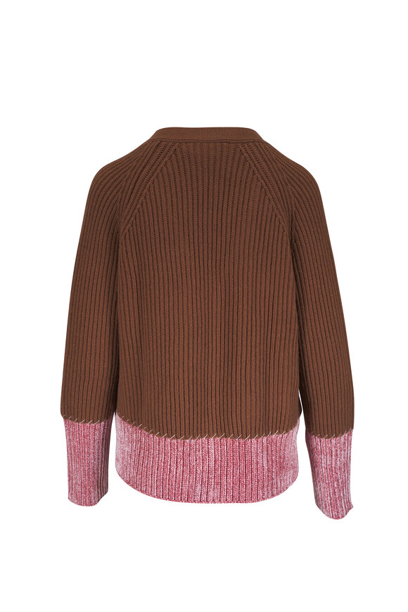 Marni Maroon Wool Cardigan - view 3